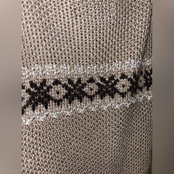 Anthropologie Kenji Cardigan Hooded Knit Fair Isle Print Short Sleeve - Picture 7 of 7